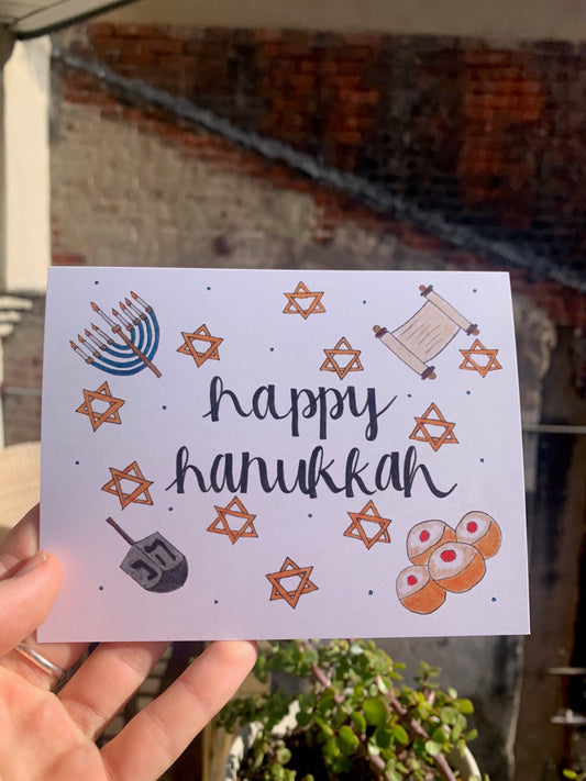 Happy Hanukkah Greeting Card
