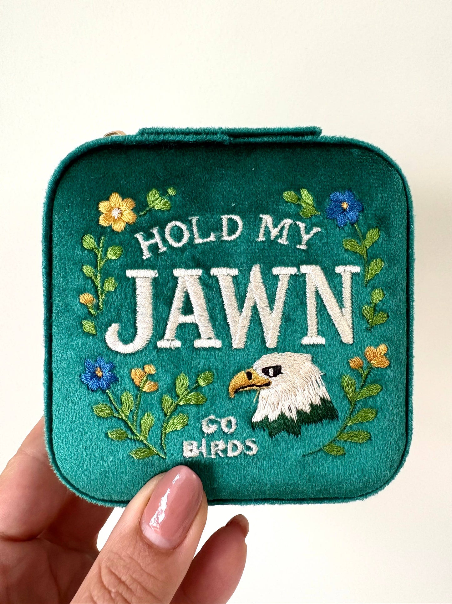 Hold My Jawn  Jewelry Travel Case Box Philadelphia Eagles