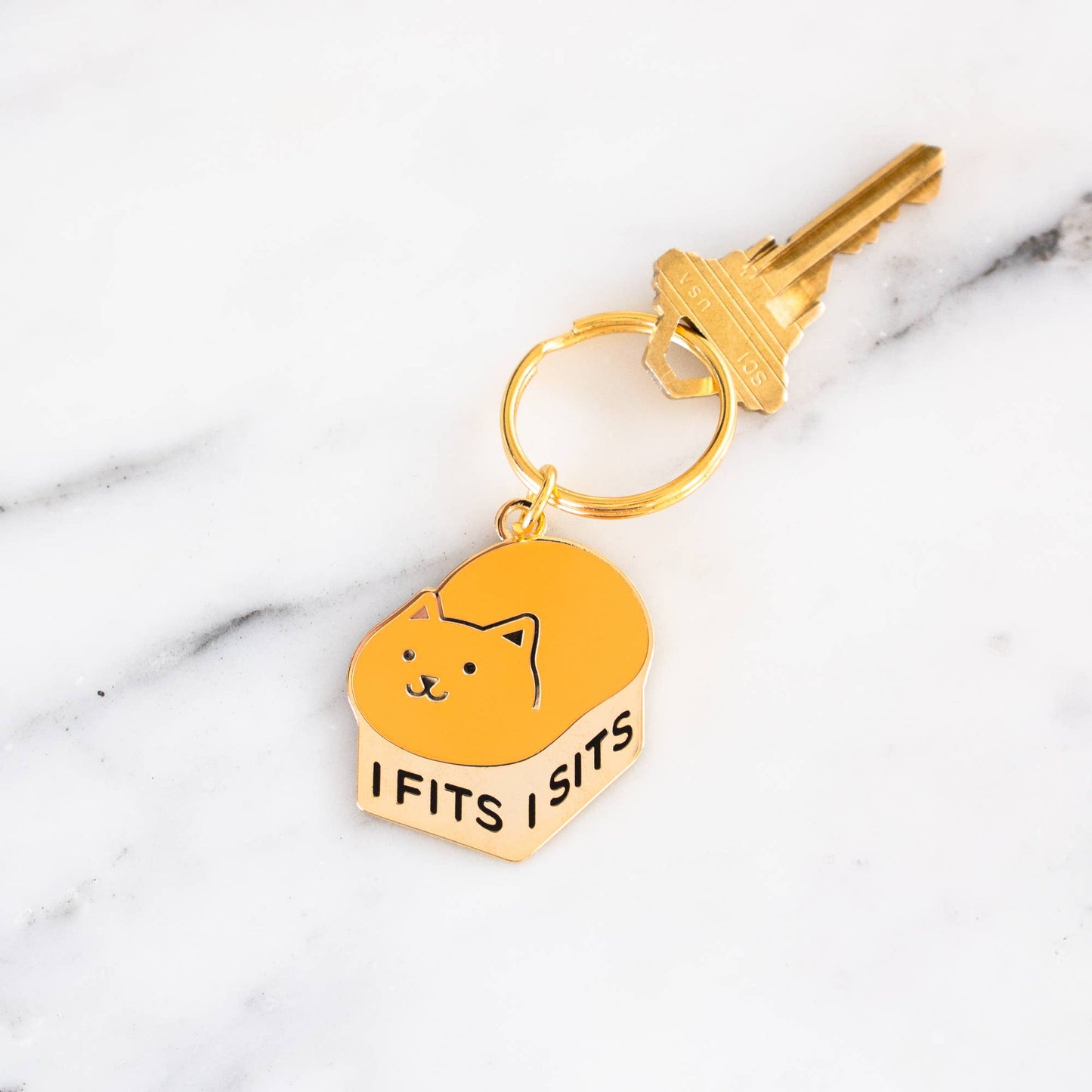 I Fits I Sits Keychain