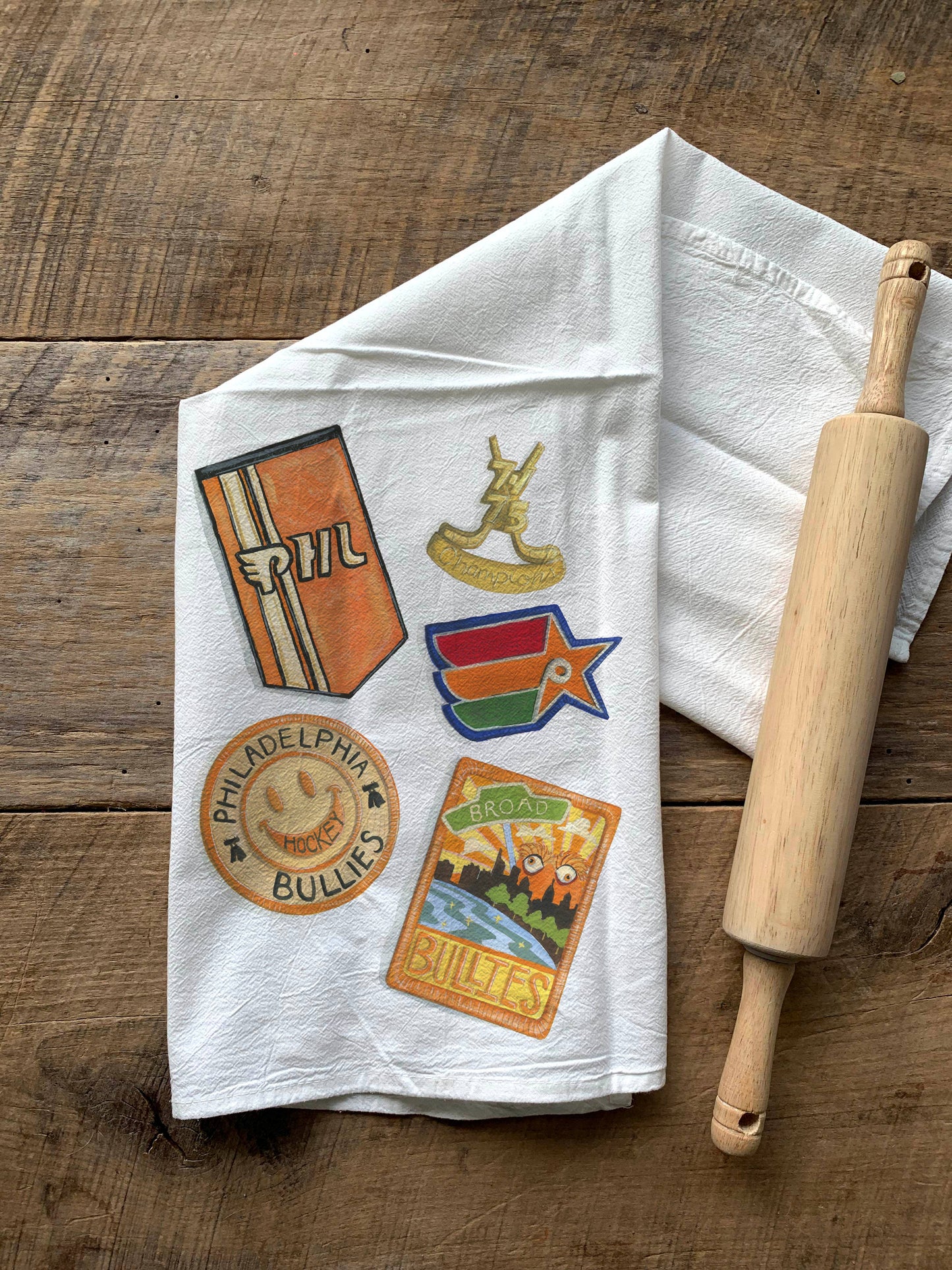 Philly Hockey Fan Flour Sack Towel