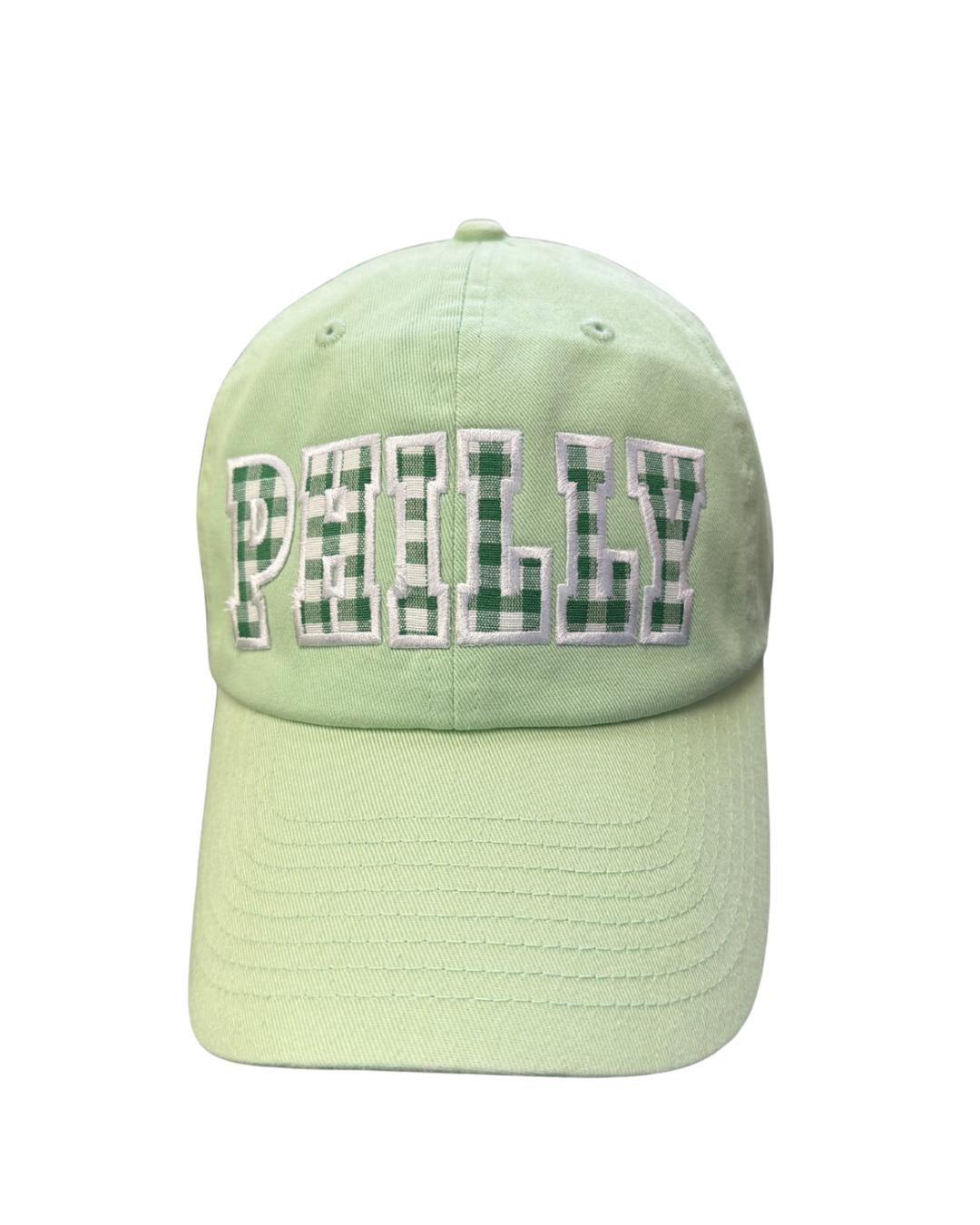 Pistachio Hat-PHILLY Gingham