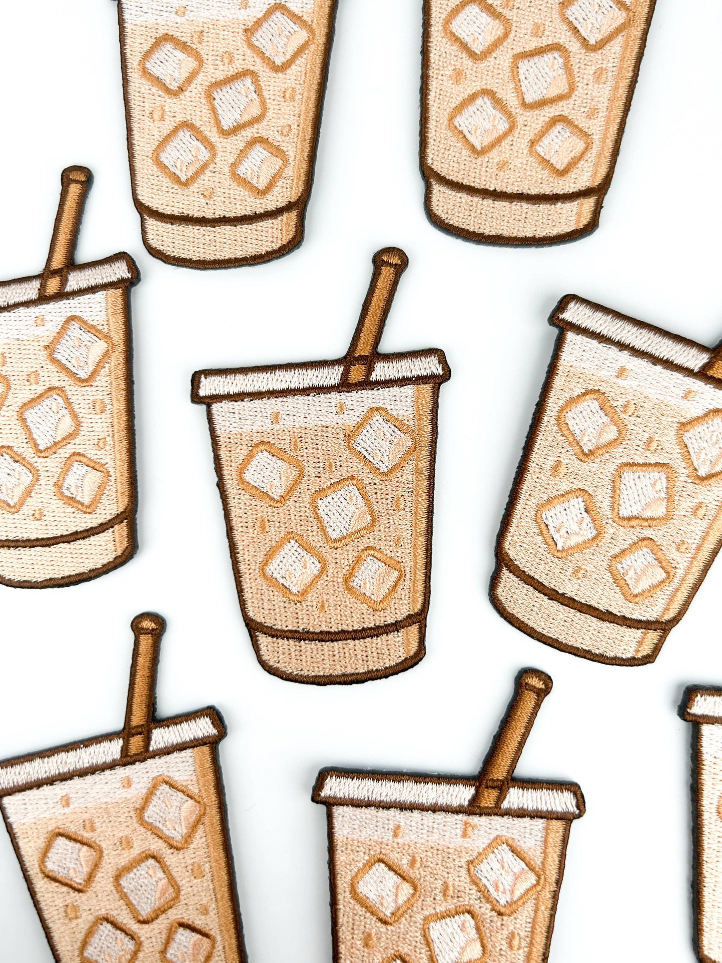 Iced Coffee Patch | Cold Brew Latte Embroidered Iron On