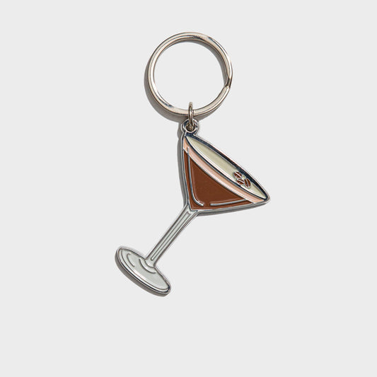Espresso Martini Enamel Keychain Bag Charm