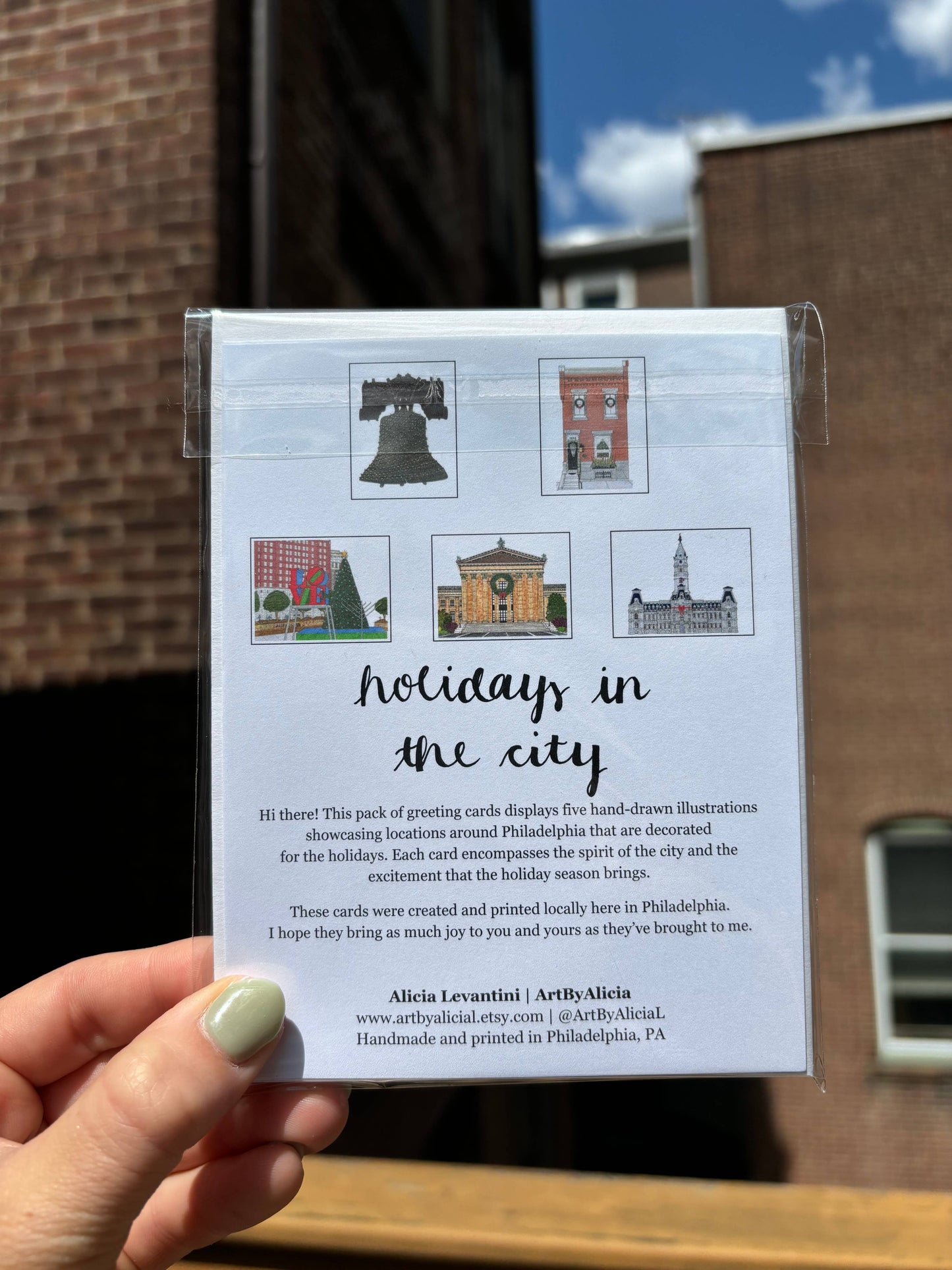 Holidays in the City Assorted 5-Pack Greeting Cards