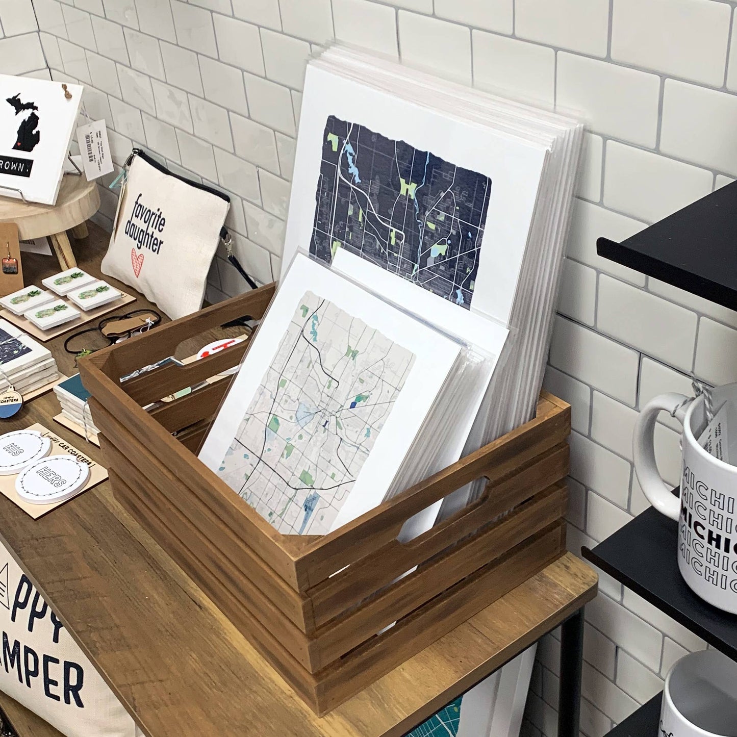 Delco City Map Print