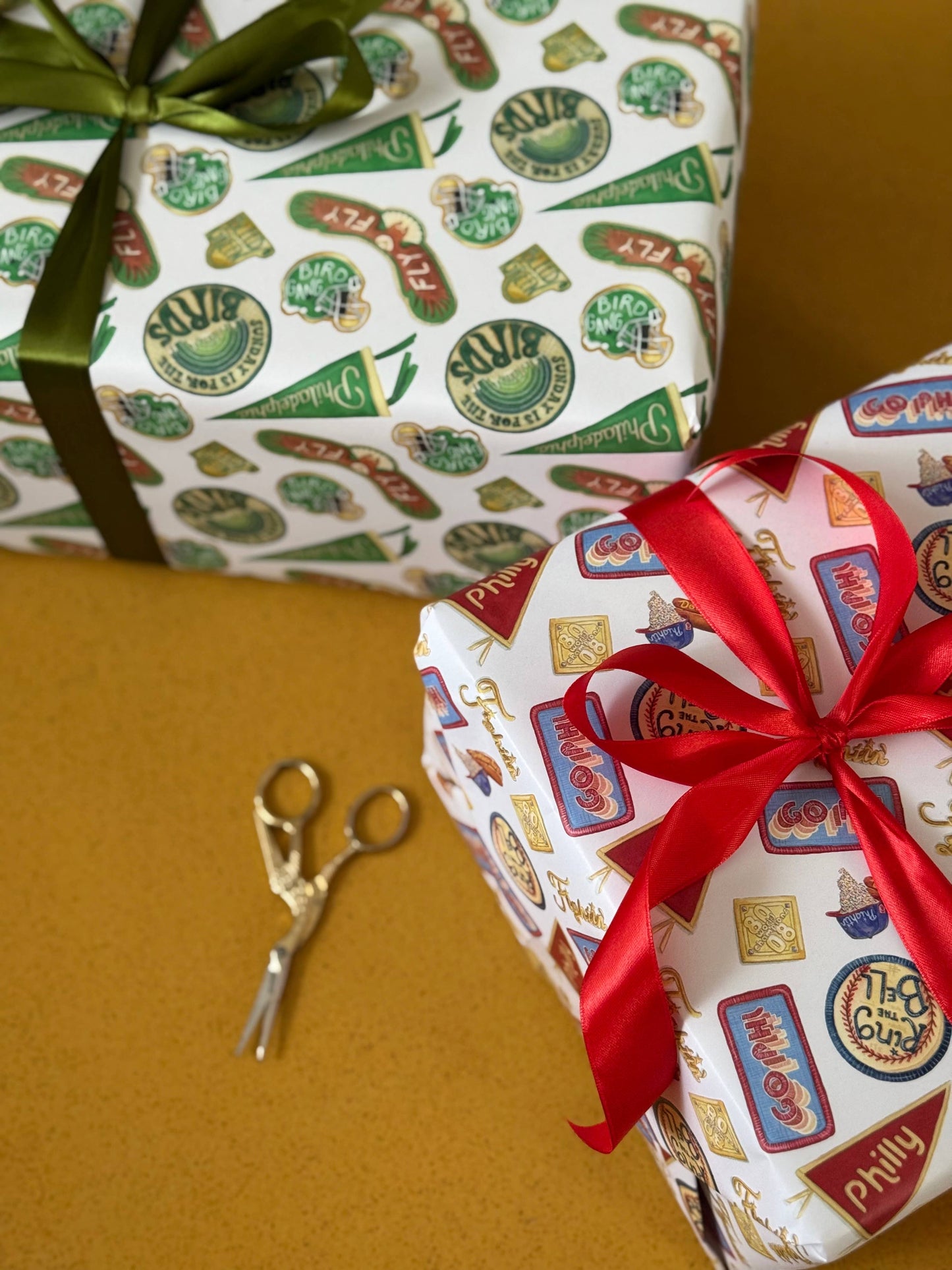 Philly Baseball Fan Inspired Wrapping Paper