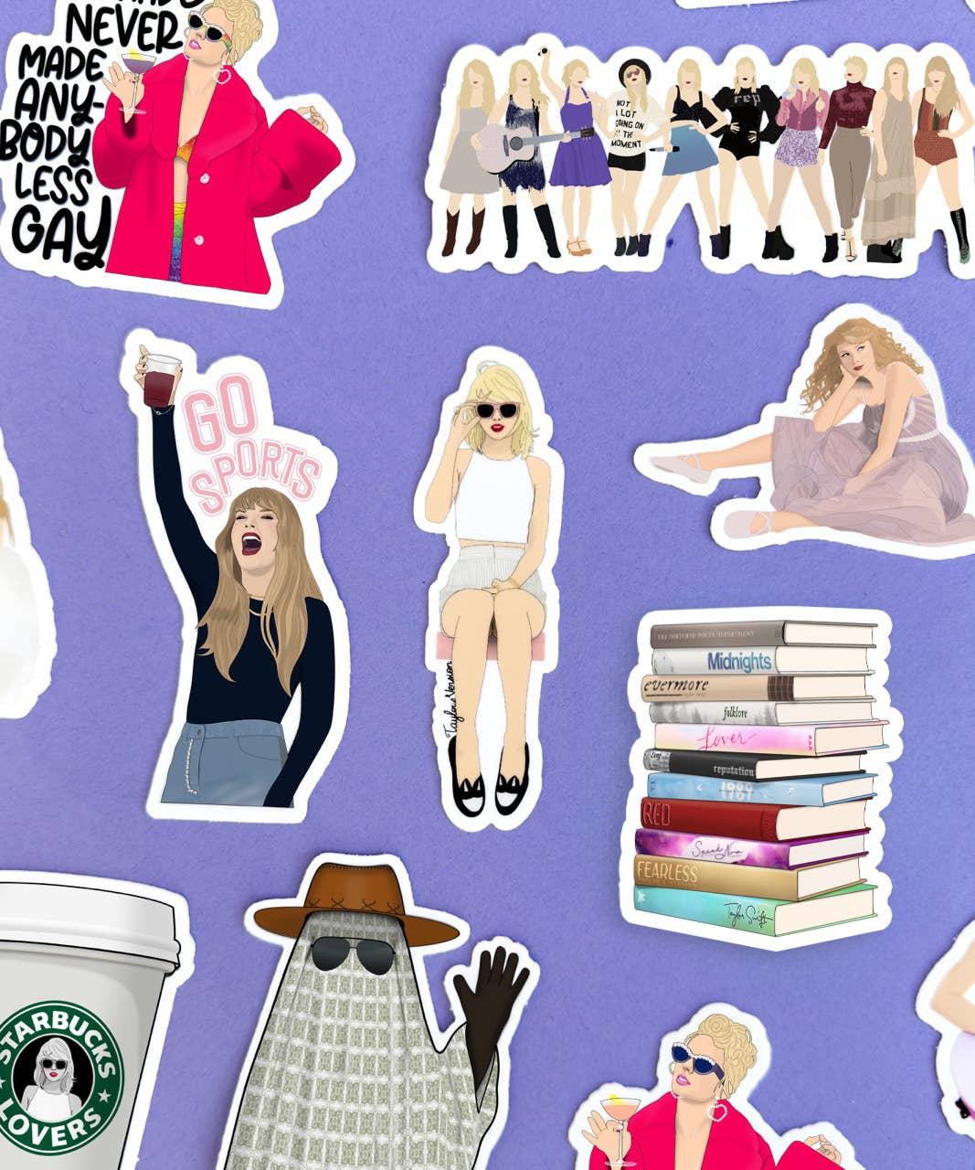 Taylor Swift Albums as Books Sticker