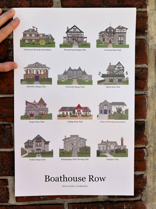 Boathouse Row 11x17 Poster