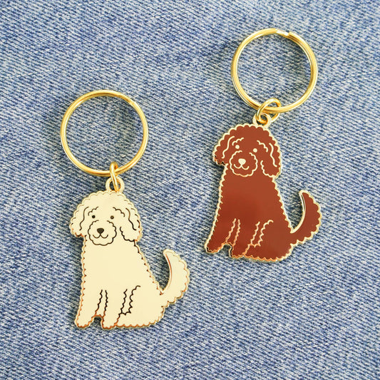 Golden Doodle Keychain