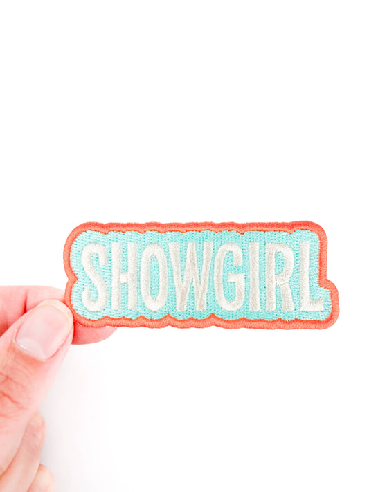 Showgirl Patch | Western Cowgirl Embroidered Iron On Patch