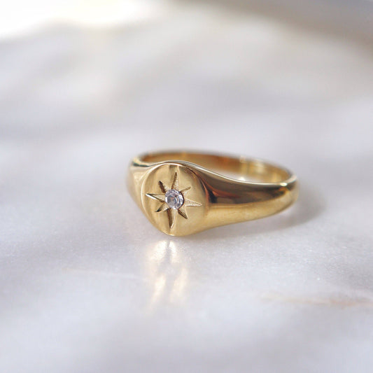 Star Signet Ring