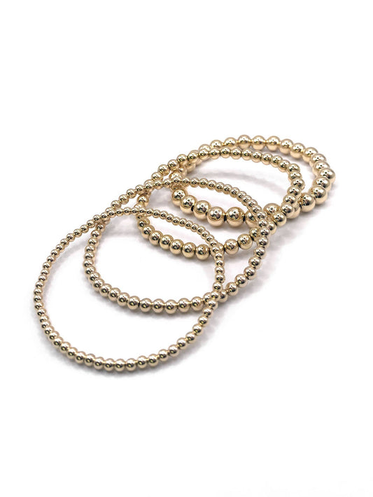 Jane Stretchy Gold Filled or Plated Stacking Bracelets