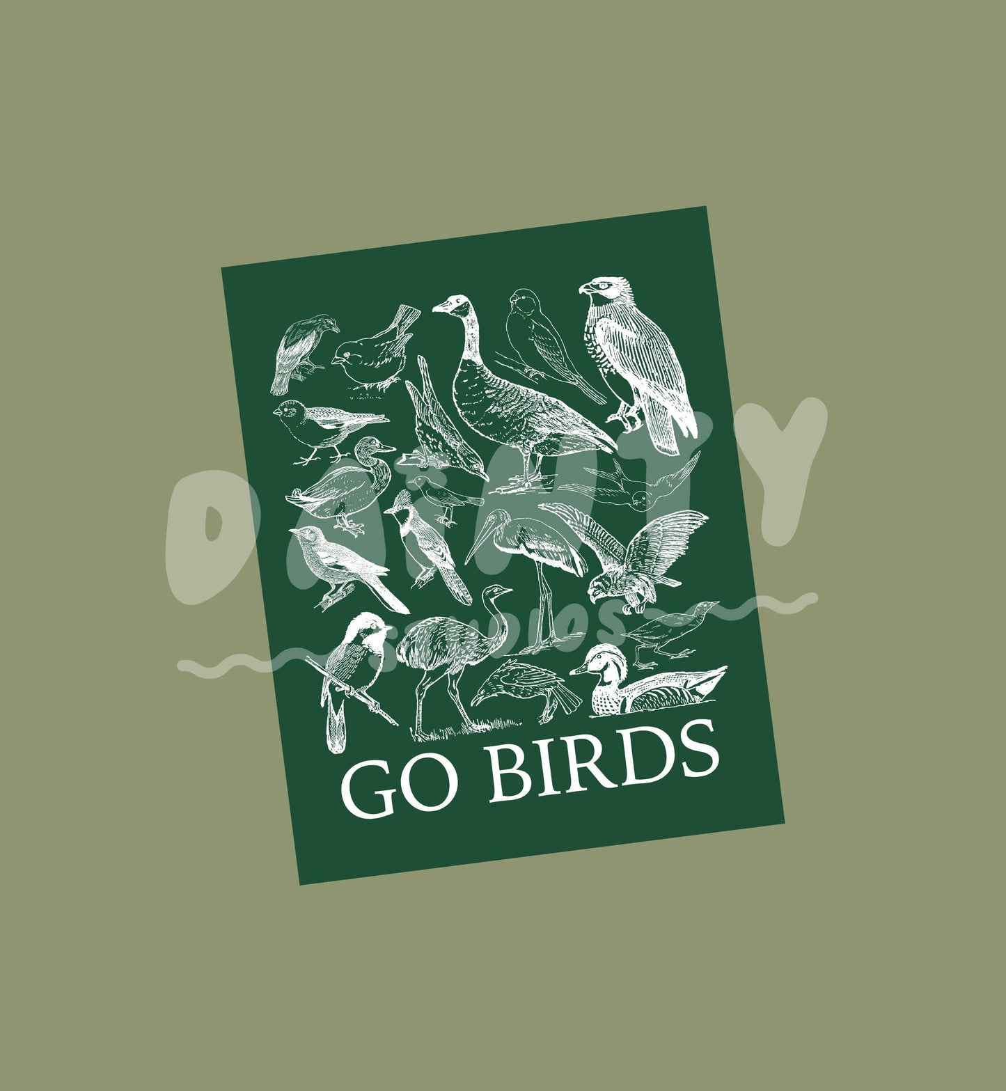 Go Birds Print - 11" x 14"