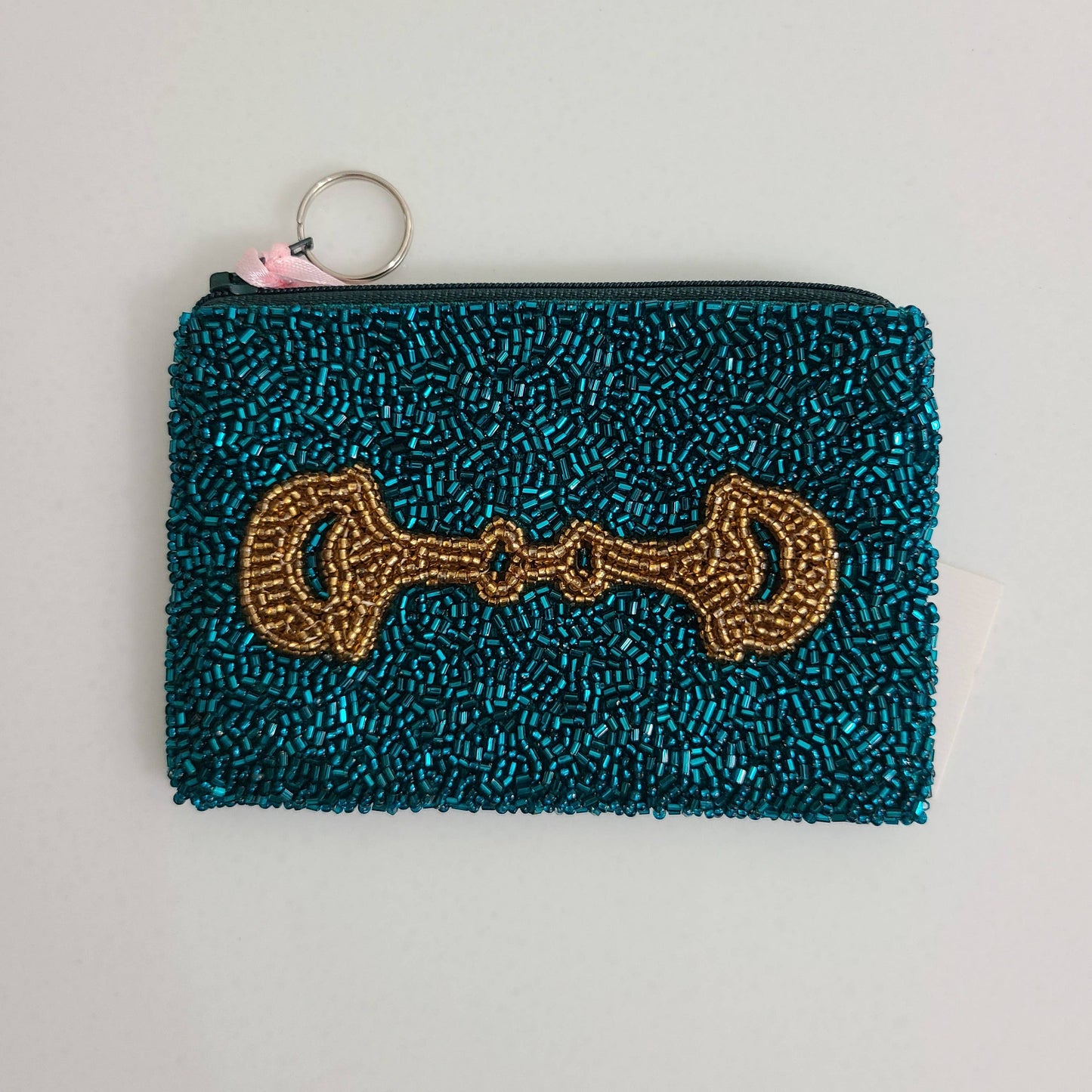 Horse Bit Beaded Pouch