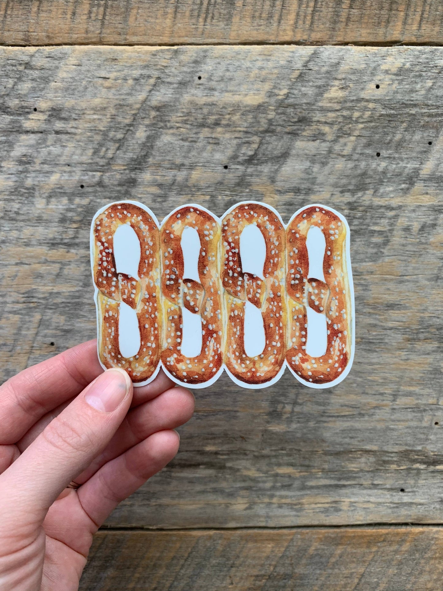 Philadelphia Four Pretzel Vinyl Sticker