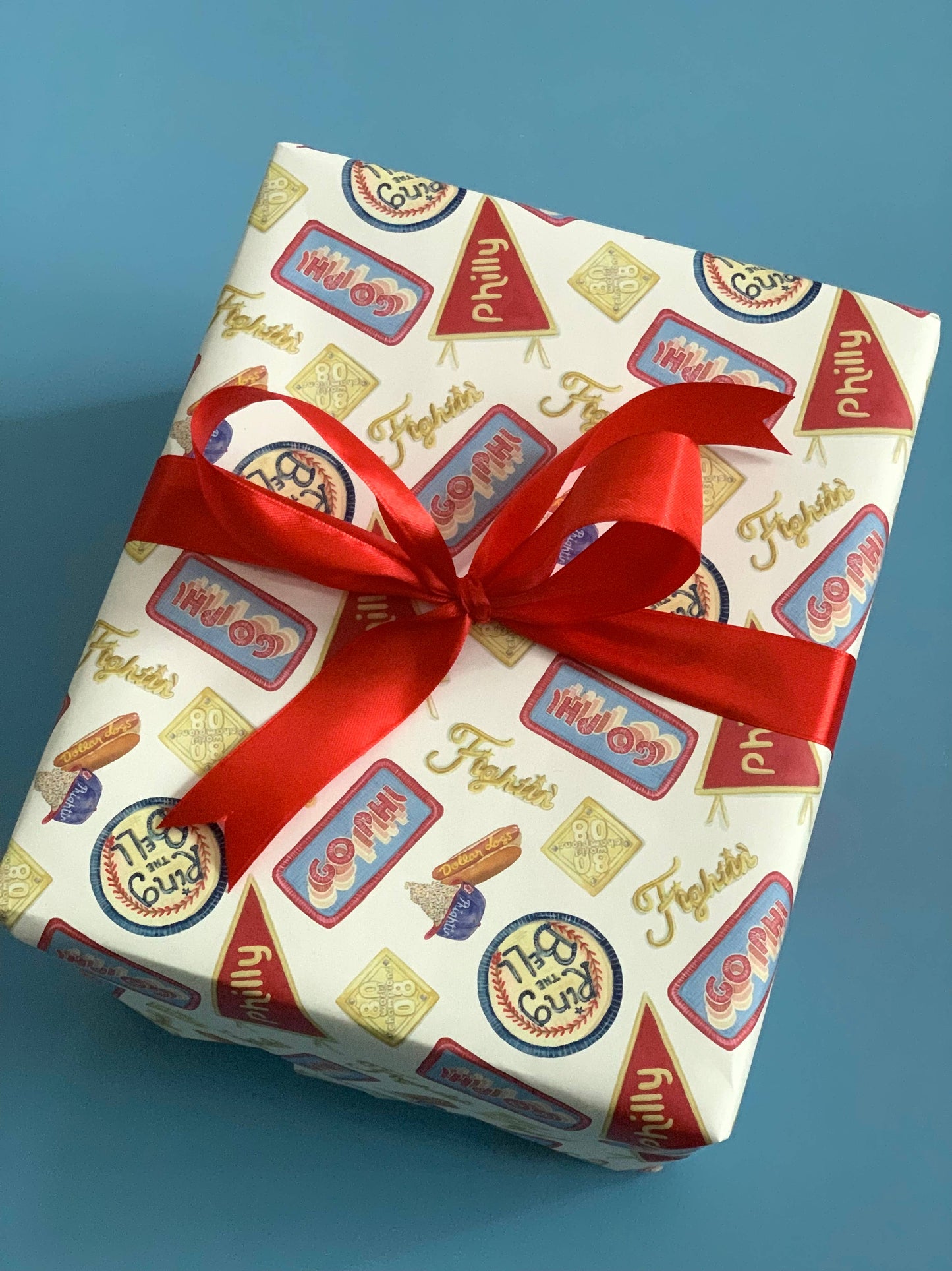 Philly Baseball Fan Inspired Wrapping Paper
