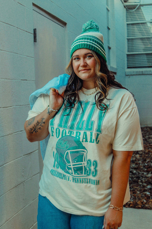 90's Philadelphia Football Vintage Oversized TShirt