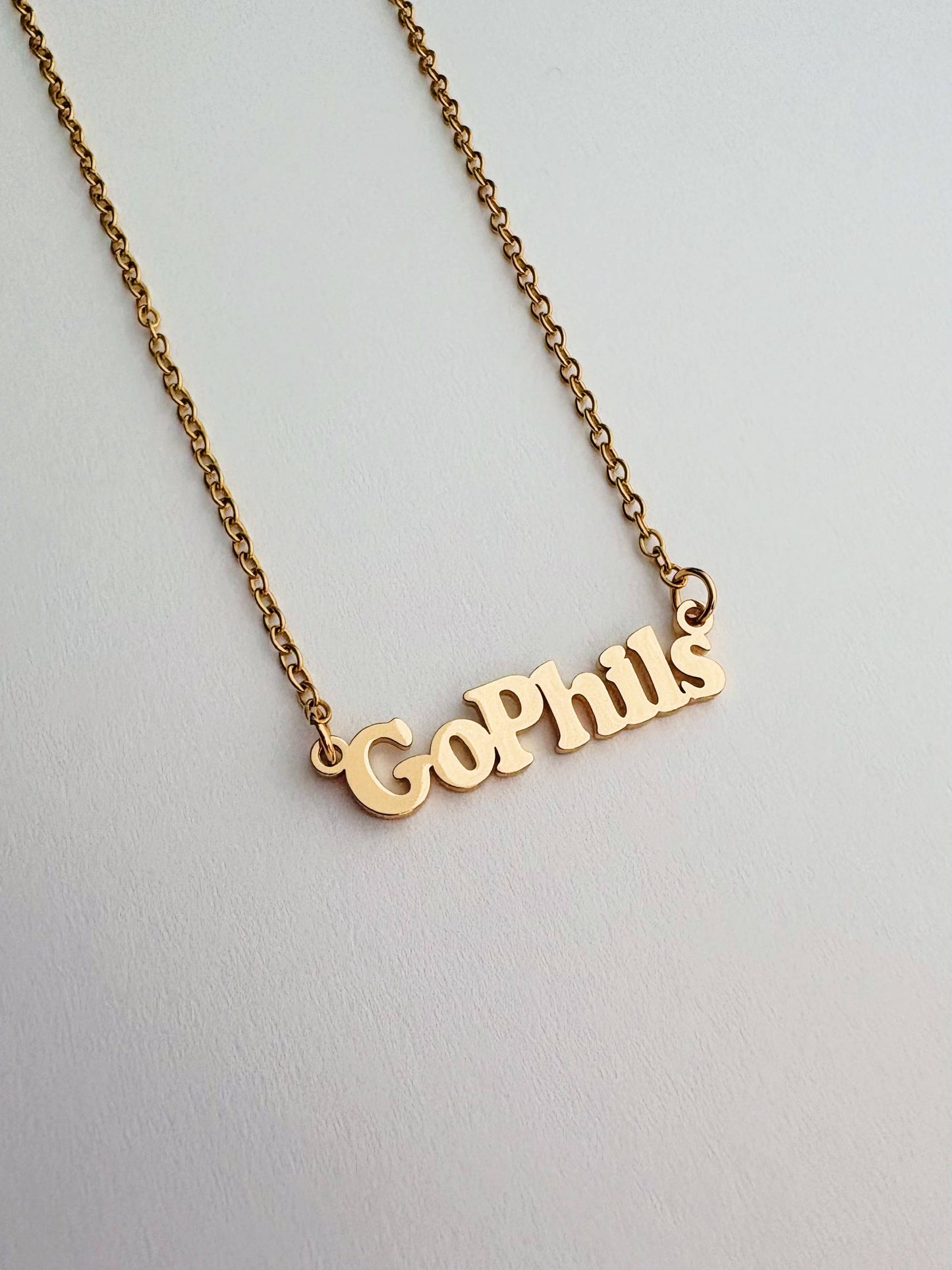 Go Phils Charm Necklace ~ Gold