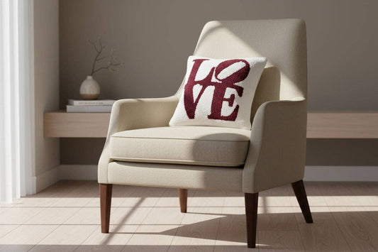 Philadelphia Love Hooked Pillow