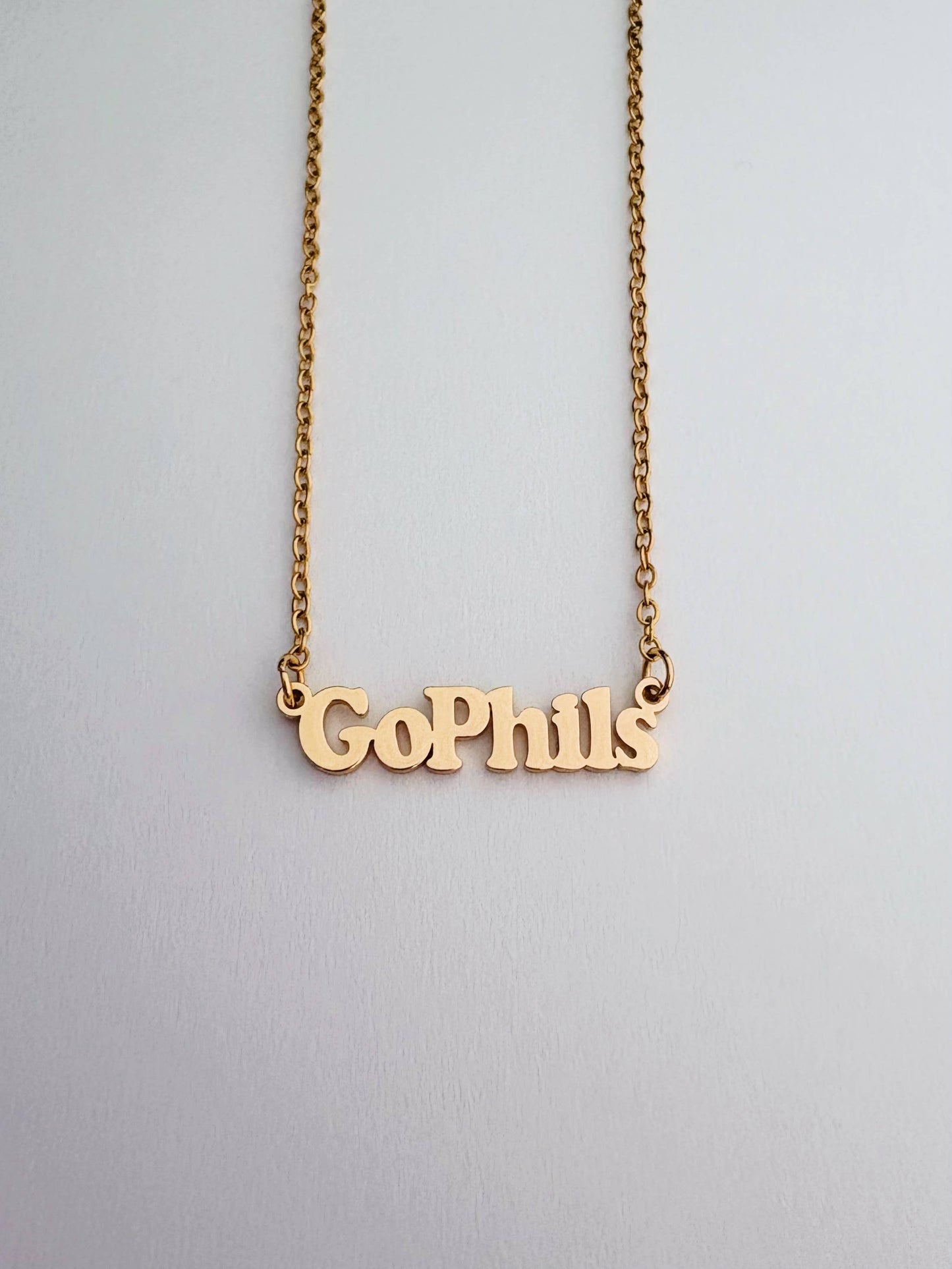 Go Phils Charm Necklace ~ Gold