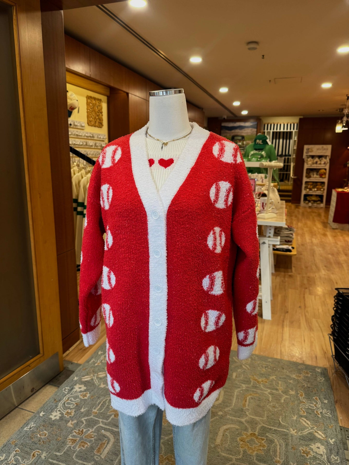 Philadelphia Phillies "Fightens" Heavy weight Fleece Cardigan