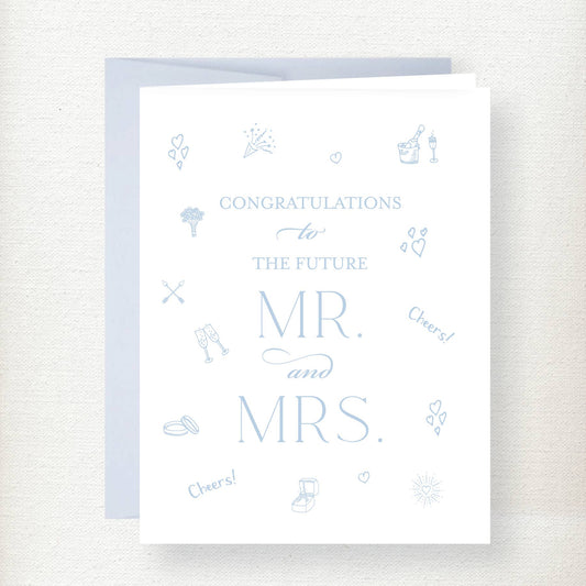 Engagement Mr. & Mrs. Greeting Card