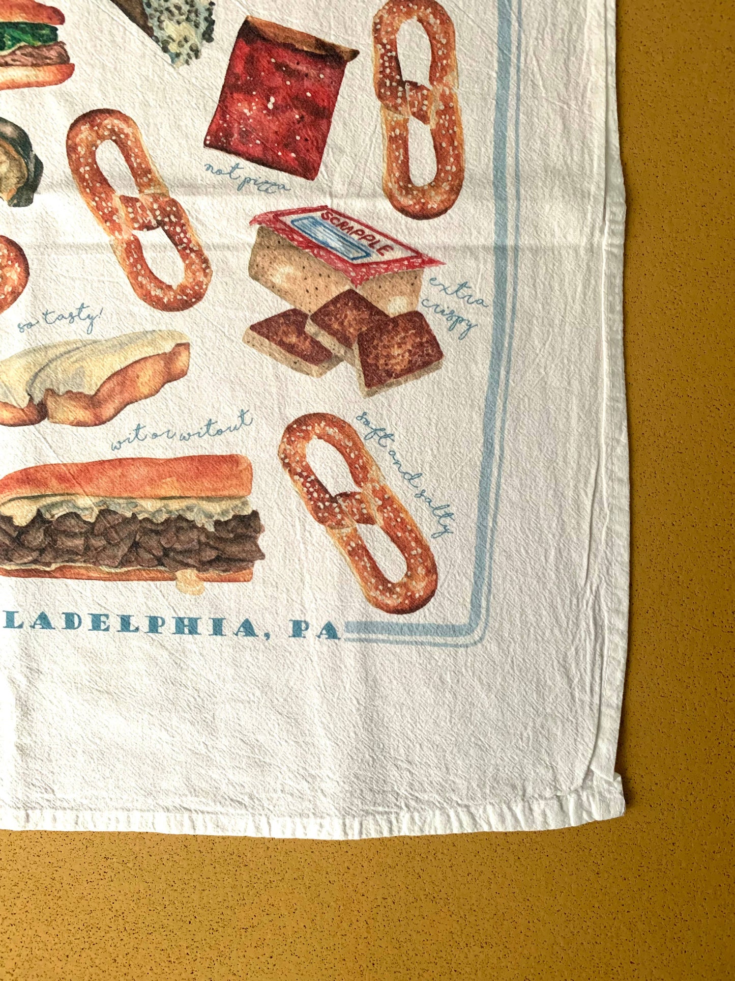 All The Philly Foods Flour Sack Towel