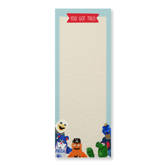 You Got This Philadelphia Sports Mascots, Colorful Notepad