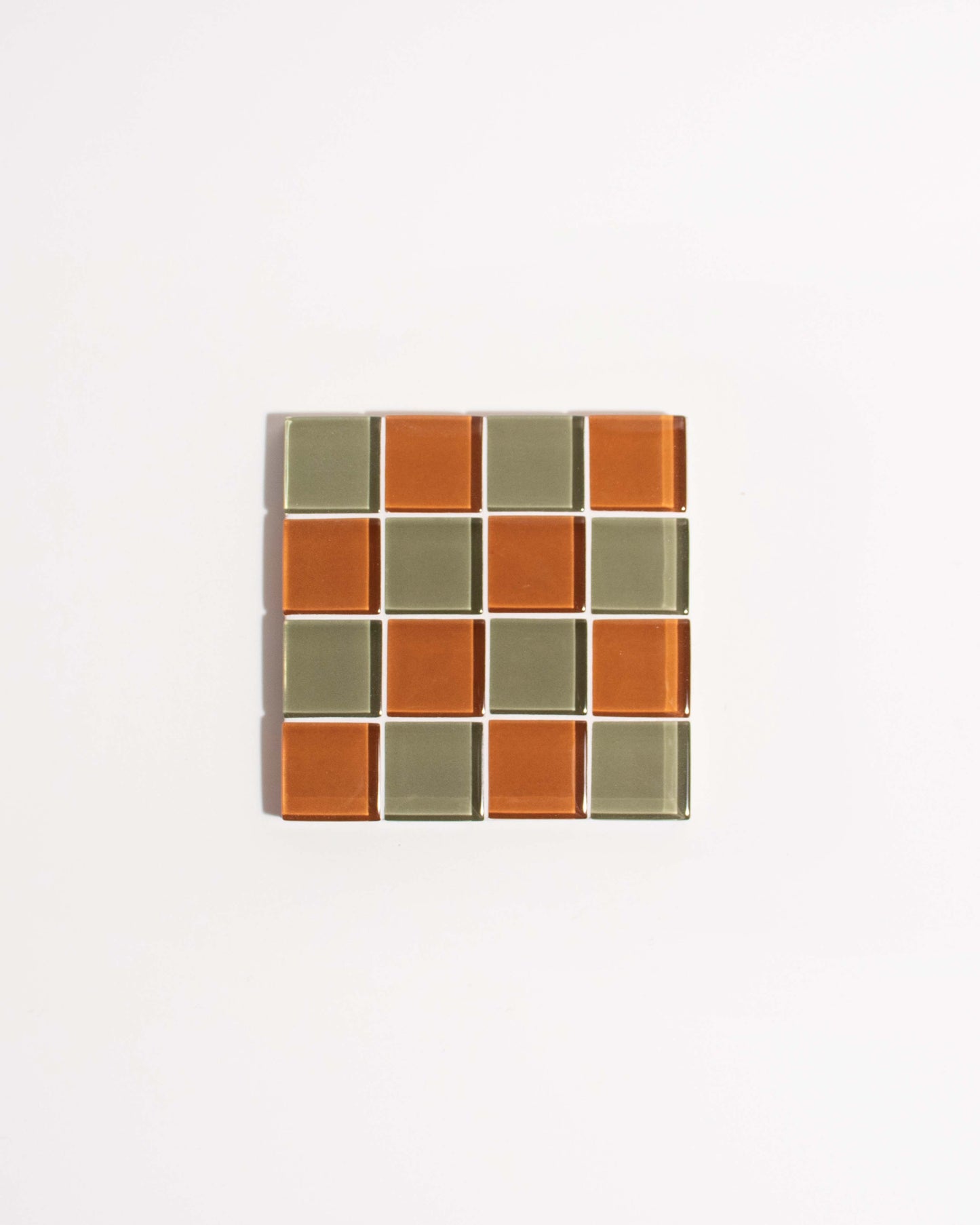 GLASS TILE COASTER - Autumn Garden