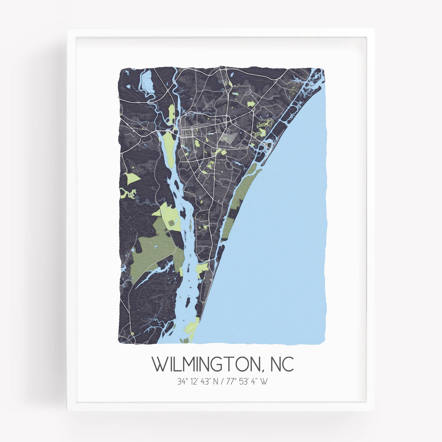 Delco City Map Print