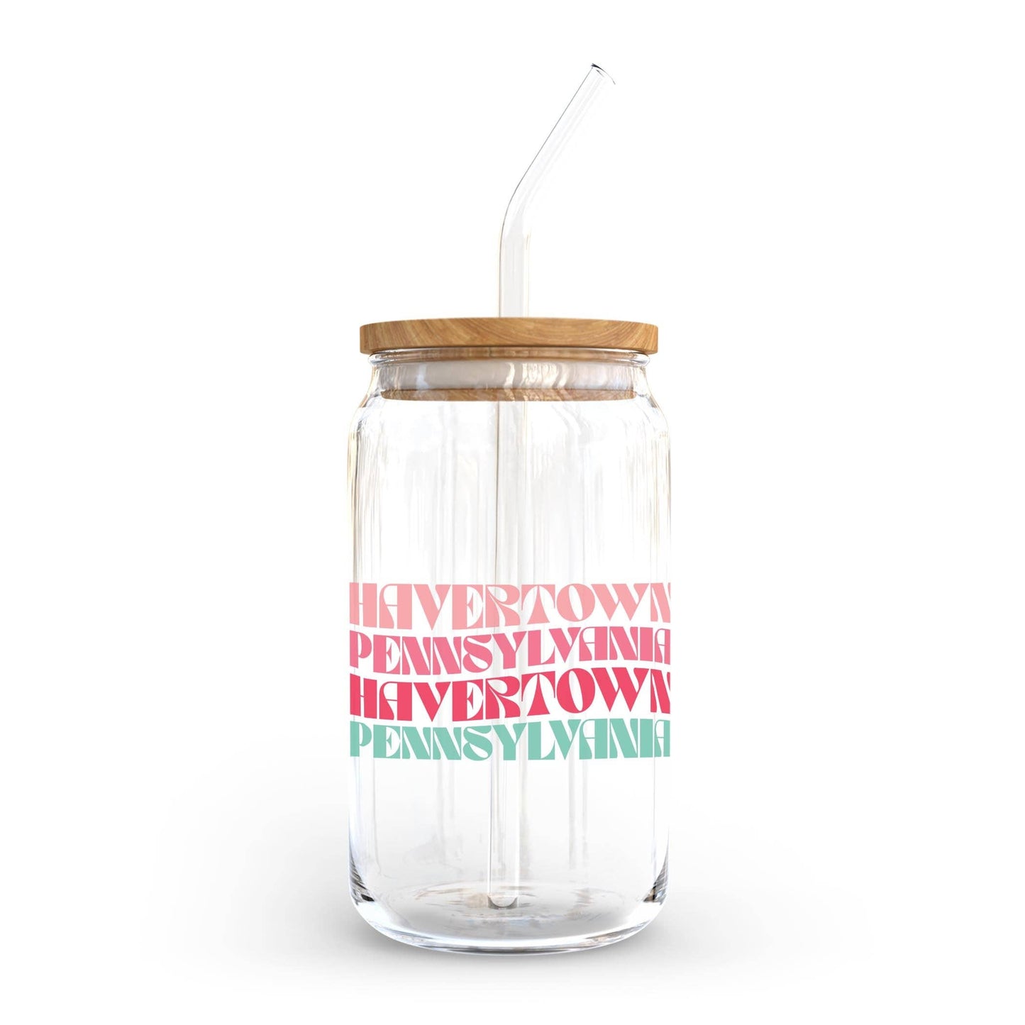16oz Cold Brew Glass-Retro Wave Havertown Pennsylvania