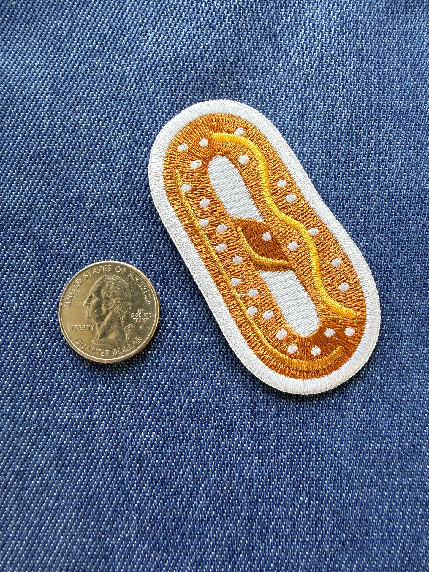 Philly Soft Pretzel Patch - Lrg