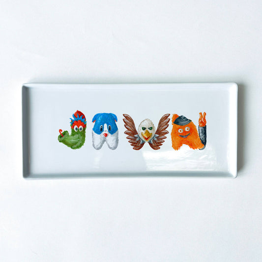 Jawn Mascots Typography Tray 10.5" Long