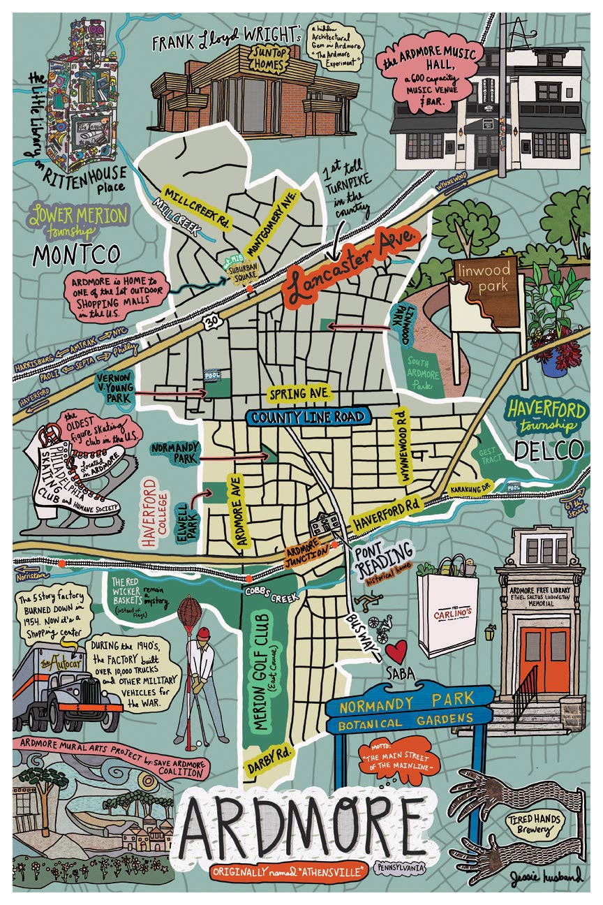 Map of Ardmore, Pennsylvania