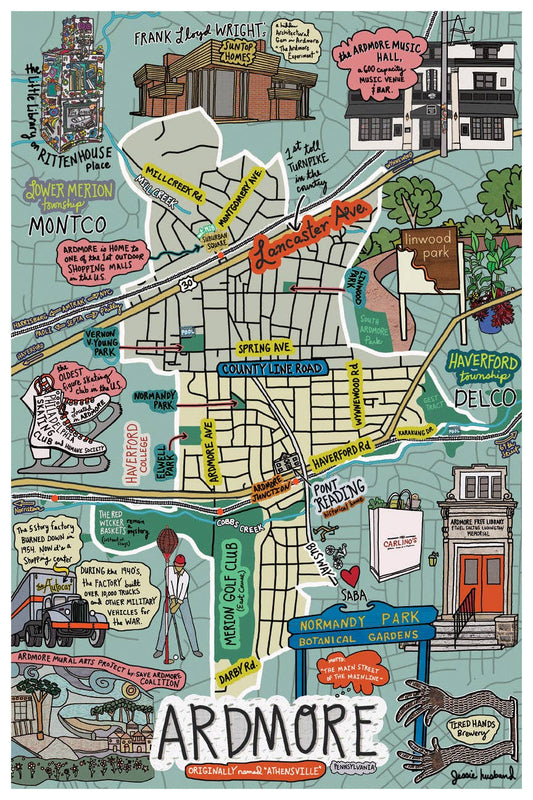 Map of Ardmore, Pennsylvania