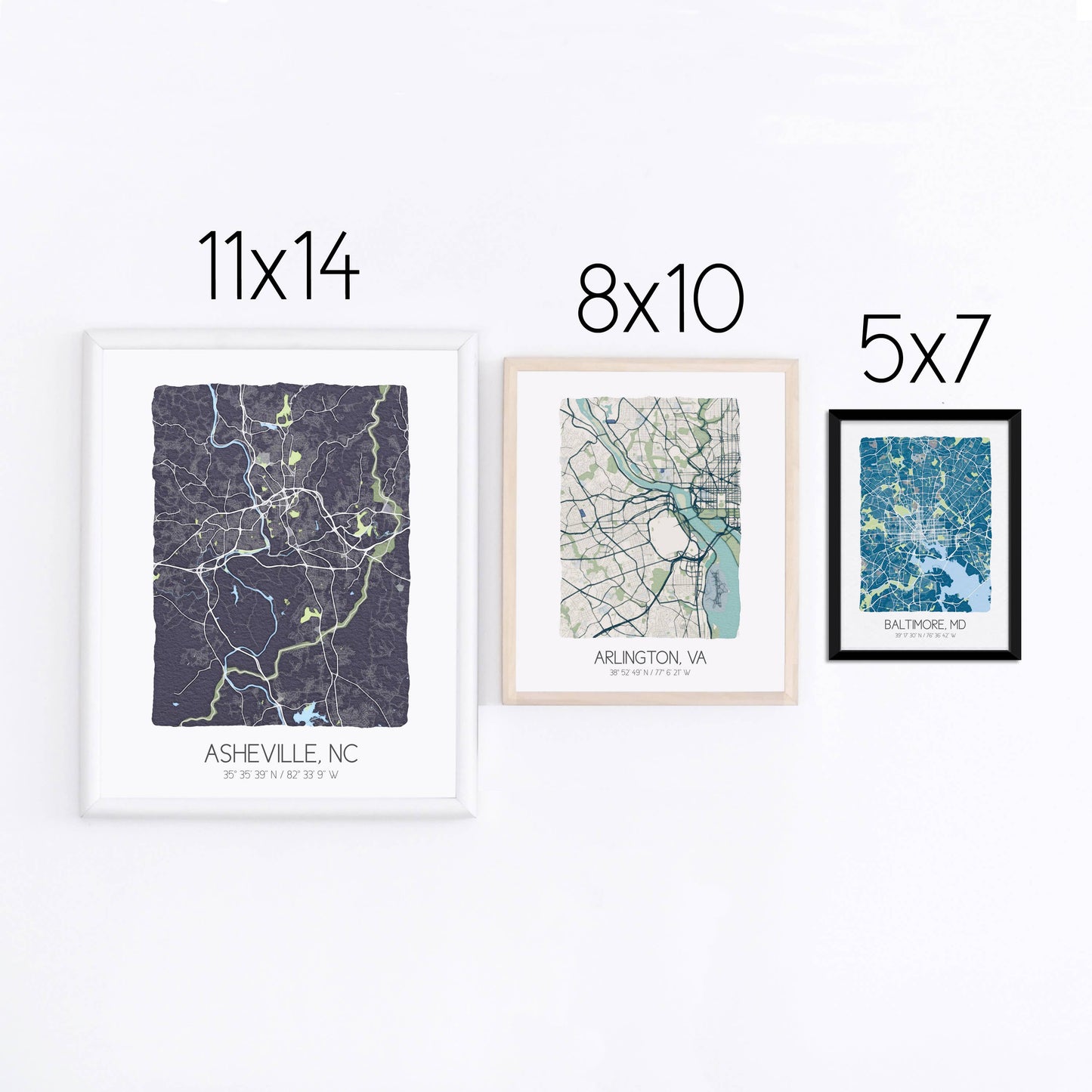 Delco City Map Print