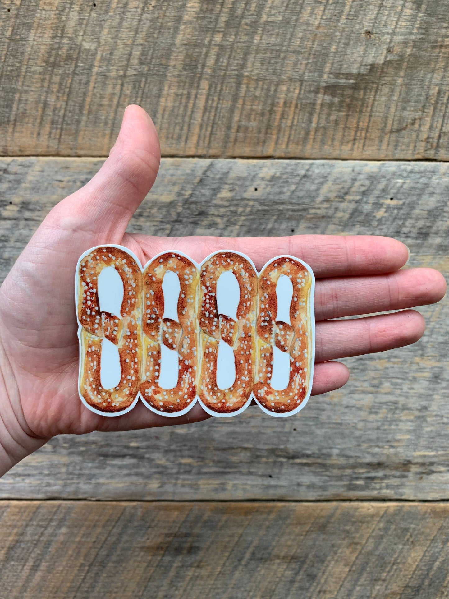 Philadelphia Four Pretzel Vinyl Sticker