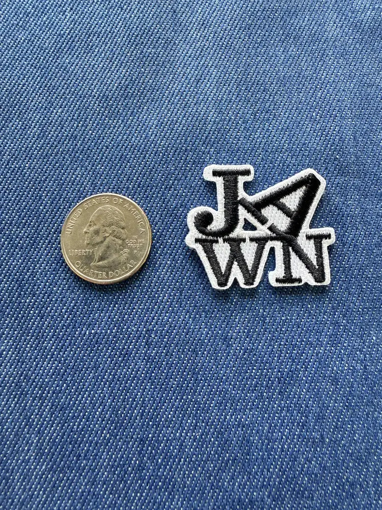 Jawn Patch - Black on White - Med