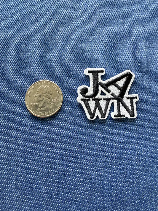 Jawn Patch - Black on White - Med