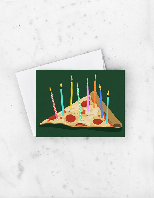 Pizza Birthday Card