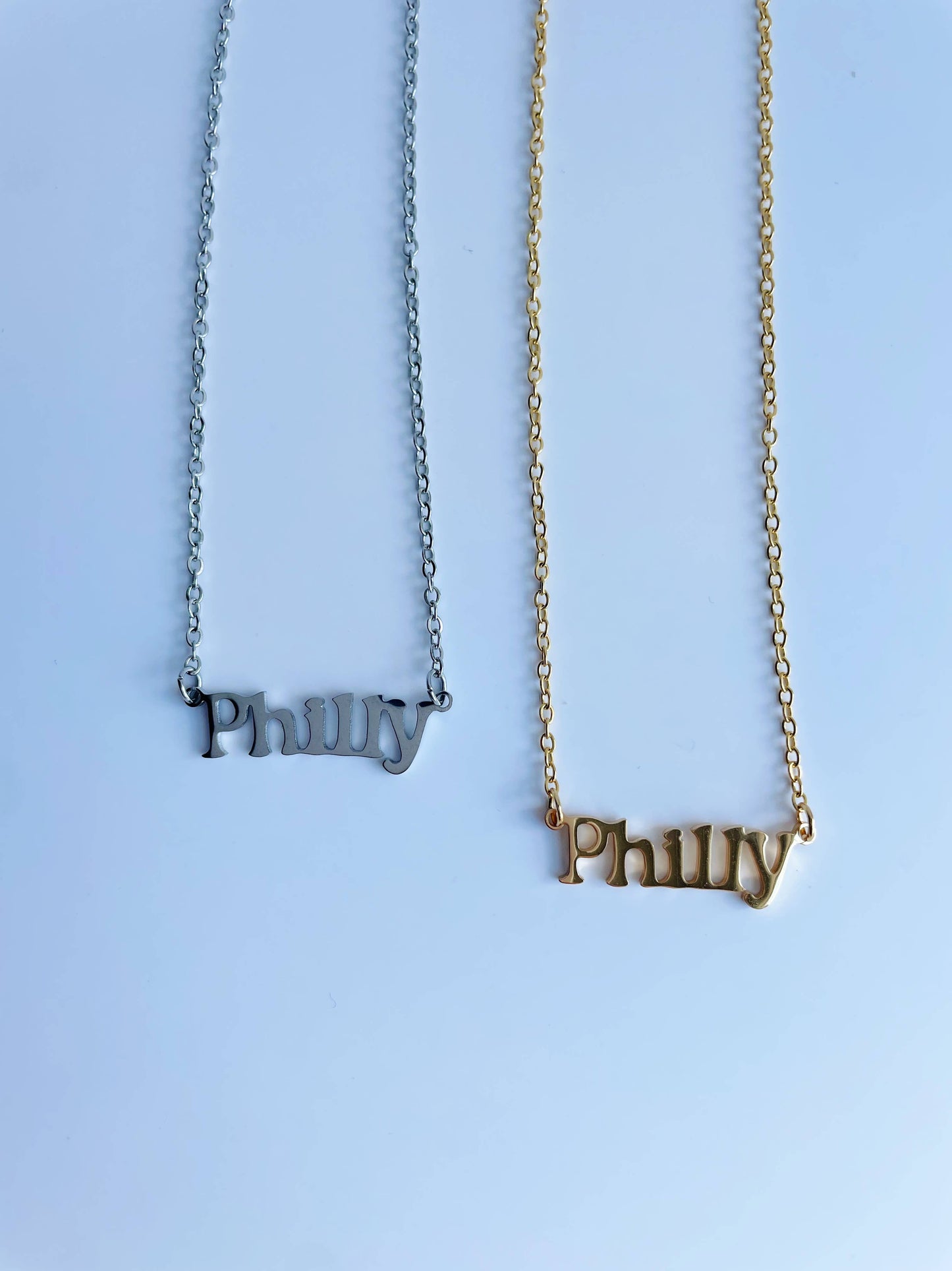 PHILLY Necklace ~ Gold Philadelphia themed Pendant