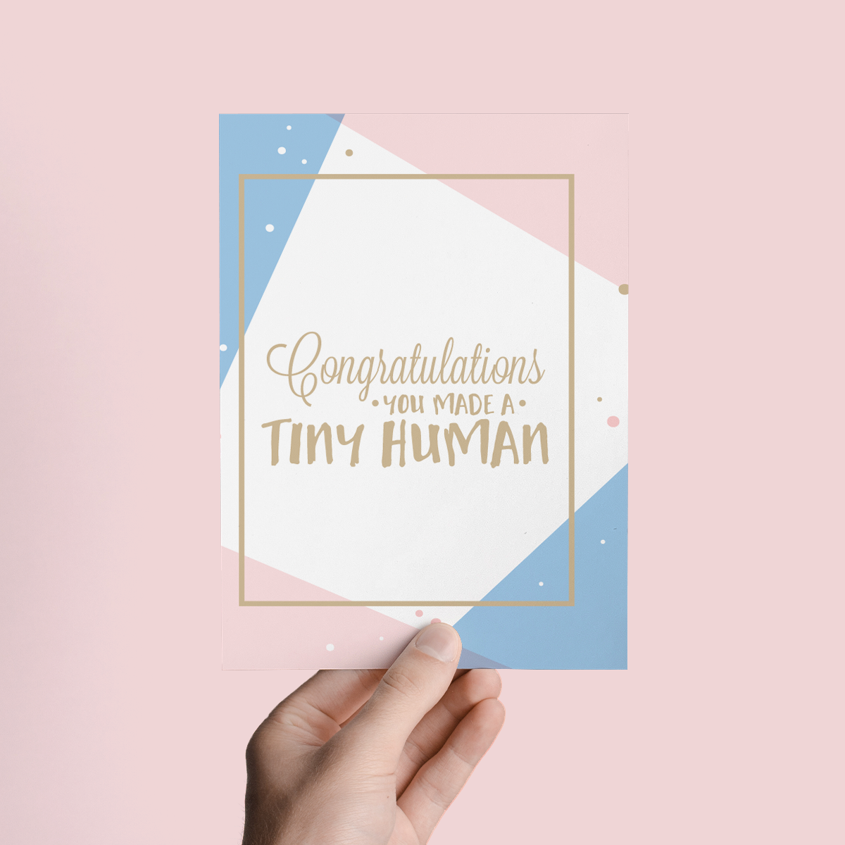 Congratulations You Made A Tiny Human Newborn Greeting Card