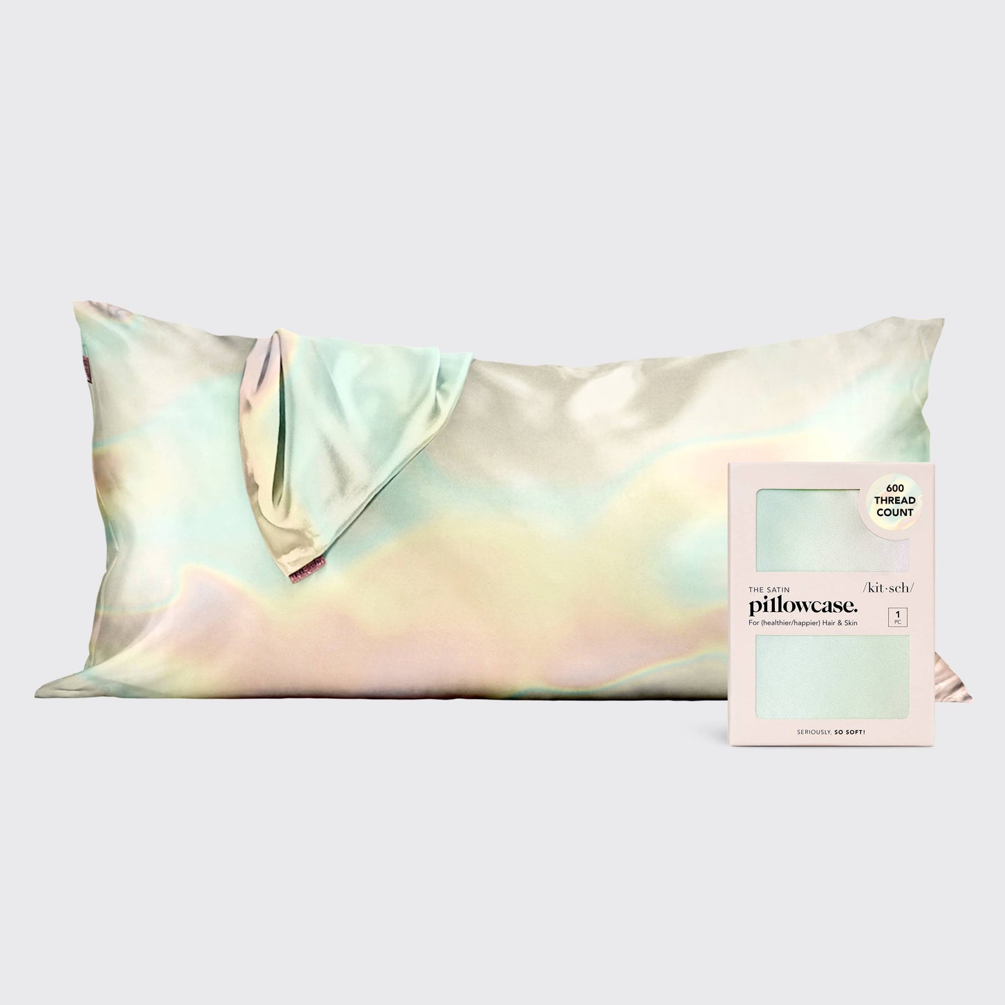 Satin King Pillowcase - Aura