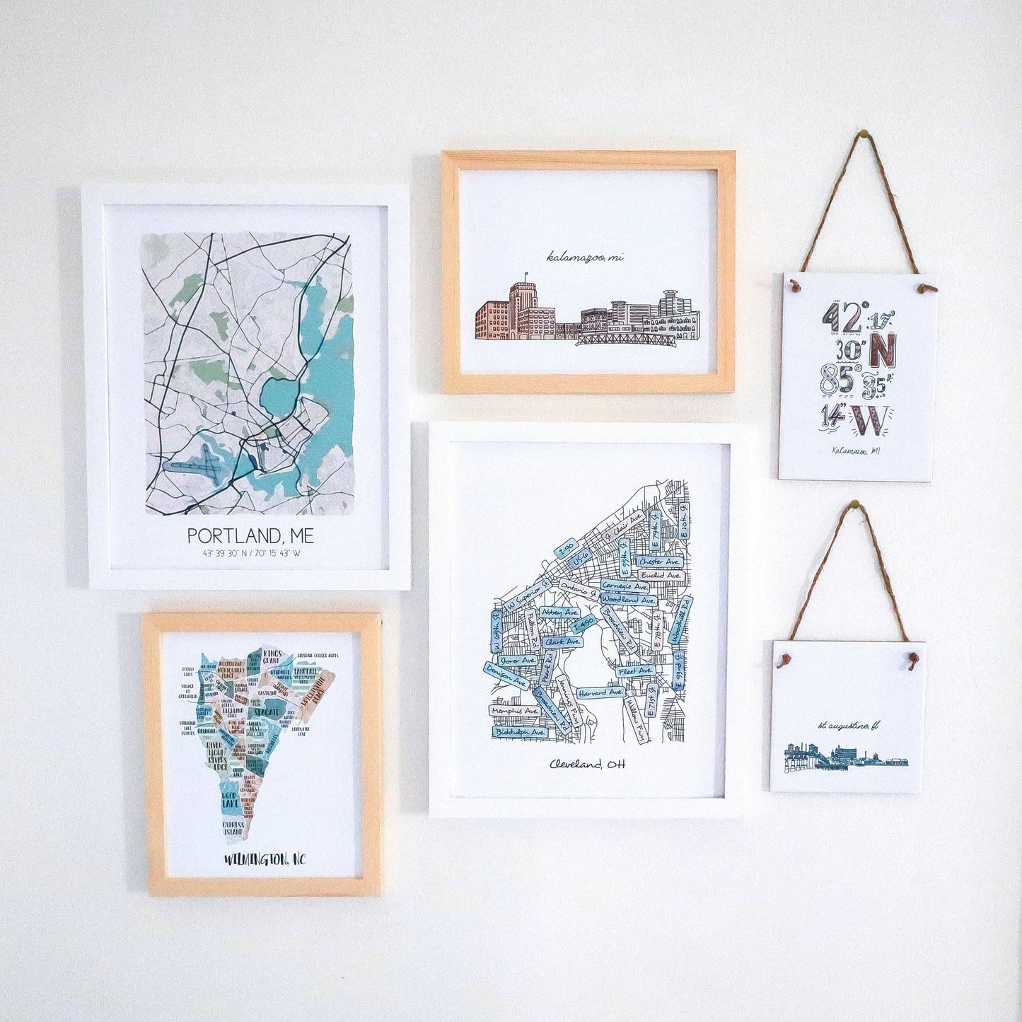 Delco City Map Print