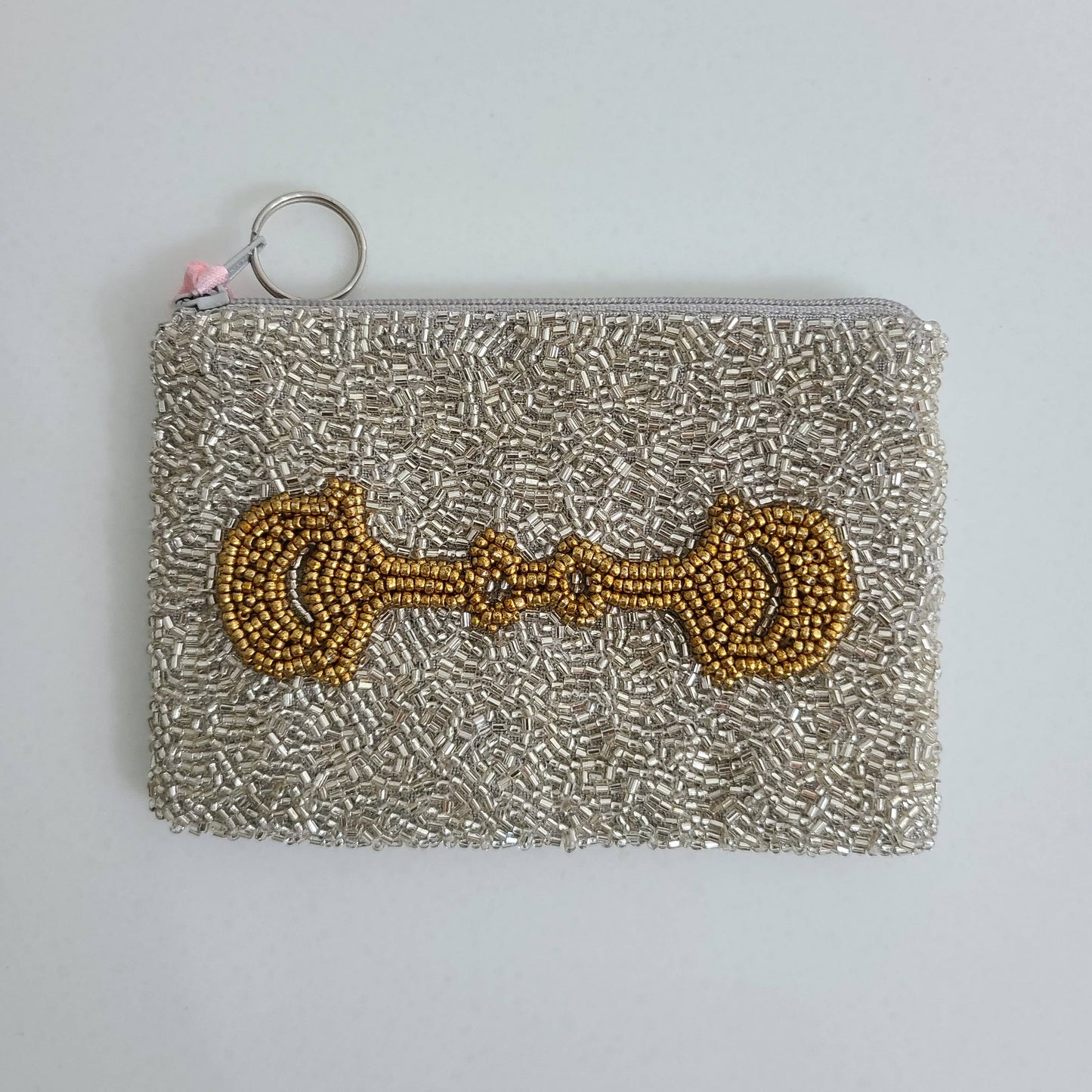 Horse Bit Beaded Pouch