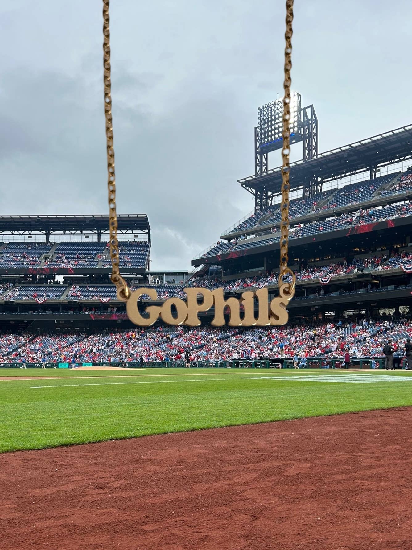 Go Phils Charm Necklace ~ Gold