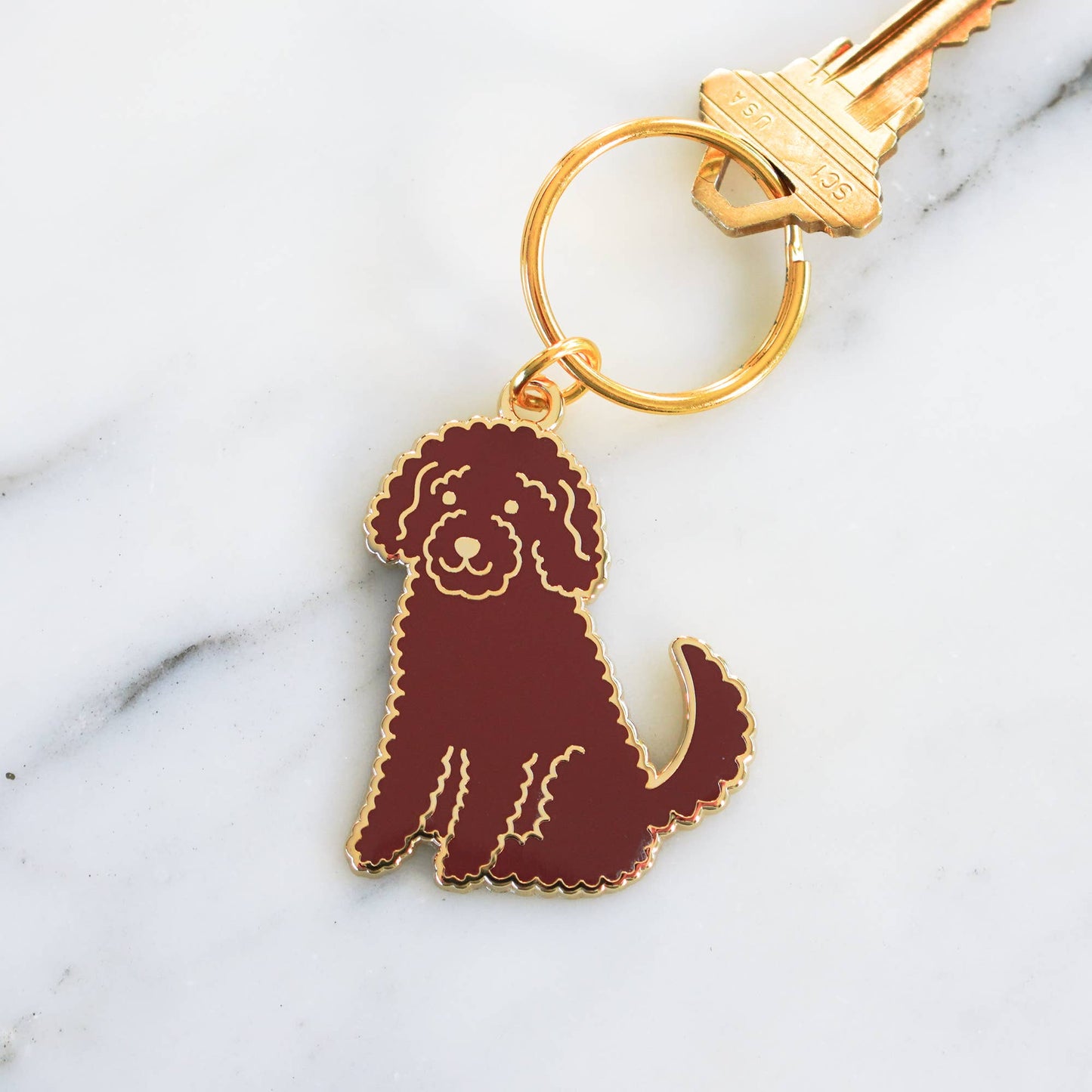 Golden Doodle Keychain