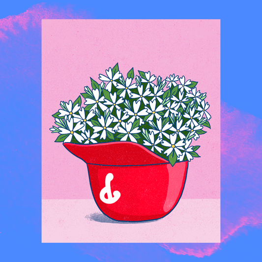 Phillies Ice Cream  Helmut Flowers Print