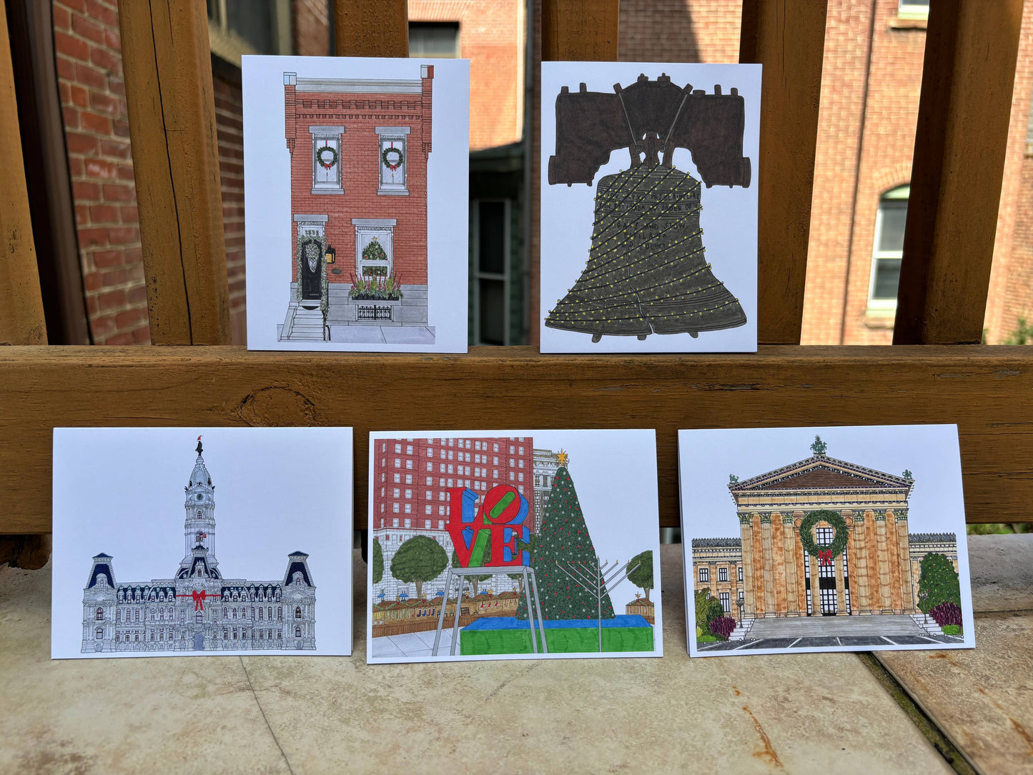 Holidays in the City Assorted 5-Pack Greeting Cards