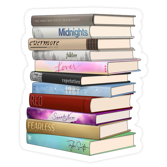 Taylor Swift Albums as Books Sticker